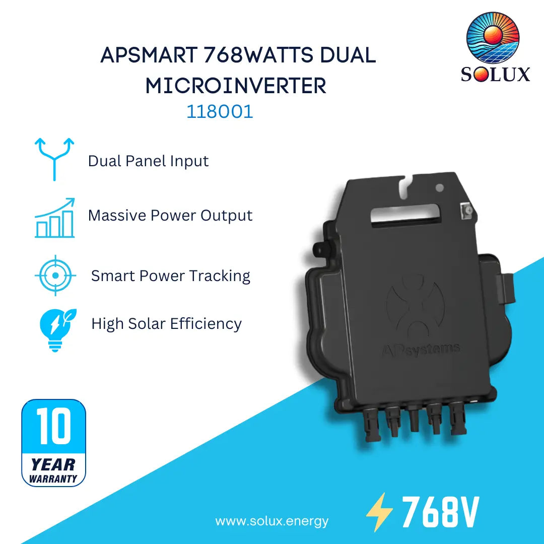This is an image of APSmart DS3 Microinverter 768Watts Dual Microinverter